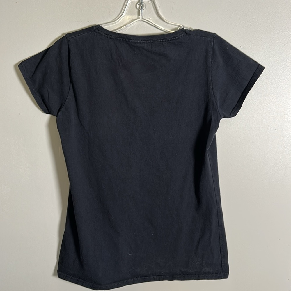 AC DC Women’s Fruit of The Loom 100% Cotton Y2K Black T-Shirt Size Small - Picture 7 of 9